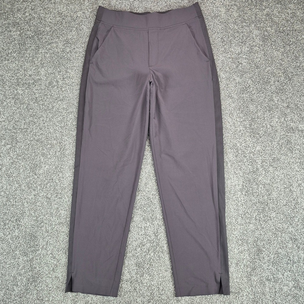 Athleta Brooklyn Ankle Pant Womens 4 Dusk Violet Stretch Pull On Mid Rise